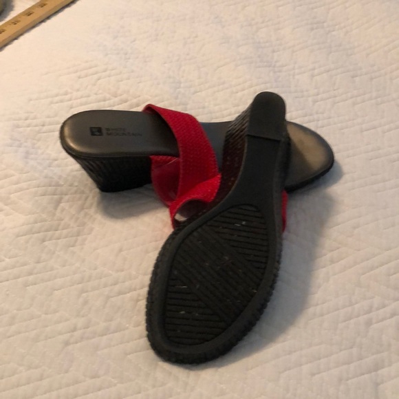 Red wedge sandals - Picture 4 of 4